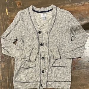 Boy’s Gray Cardigan Sweater